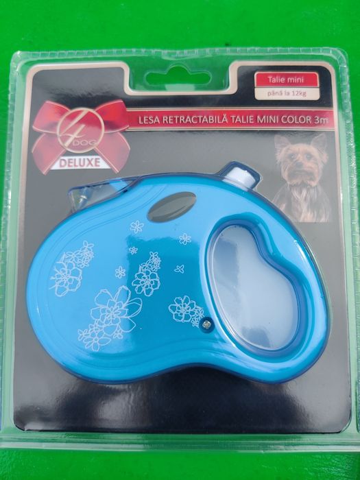 Lesa retractabila 3 m.lesa (piele) 1 m 1 m