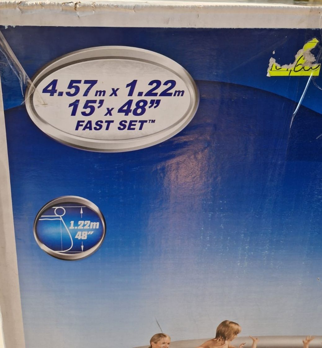 Продам бескаркасный бассейн размер 4,57×1,22
