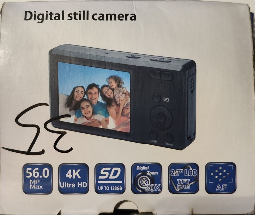 Aparat foto digital 56MP 2160P HD cu zoom 20X