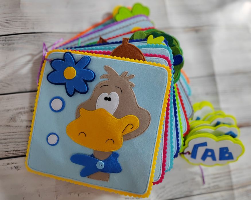 Развивающие книжки из фетра от 6 месяцев до 7 лет