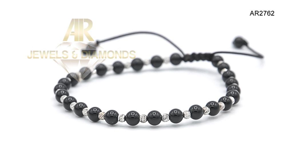 Bratara Aur Alb 14k model nou unisex ARJEWELS(AR2762)