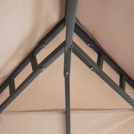 Pavilion de gradina metalic, structura rezistenta, culoare bej 3x4m