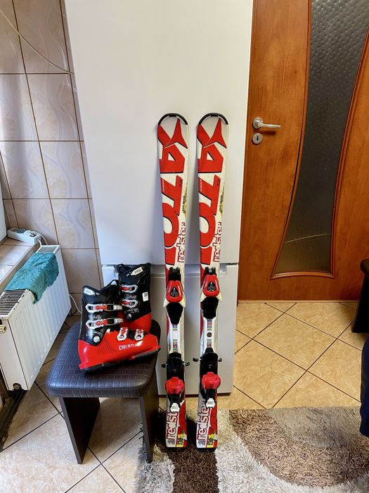 Schiuri 130 cm atomic de copii sau adulti cu clapari set ski