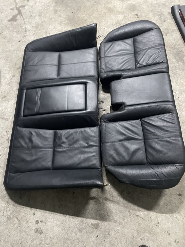 Interior negru piele W221 S class incalzit impecabil scaune fata spate