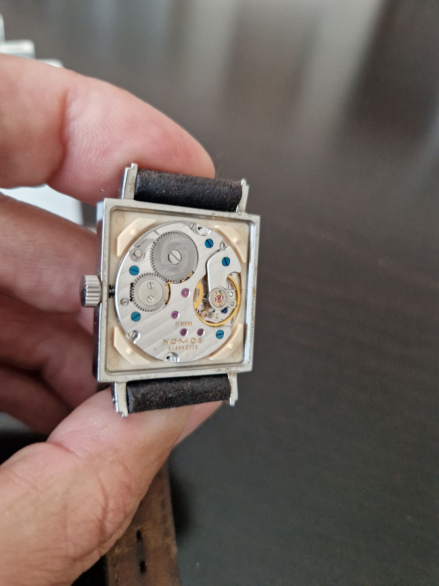 Рядък антикварен немски колекционерски часовник Nomos- Glashutte