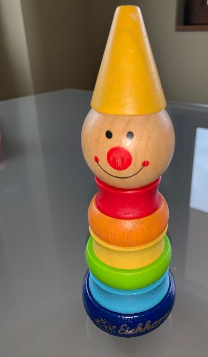 Дървени животни Djeco и низанка Einhorn + подарък 2 рамки за снимки