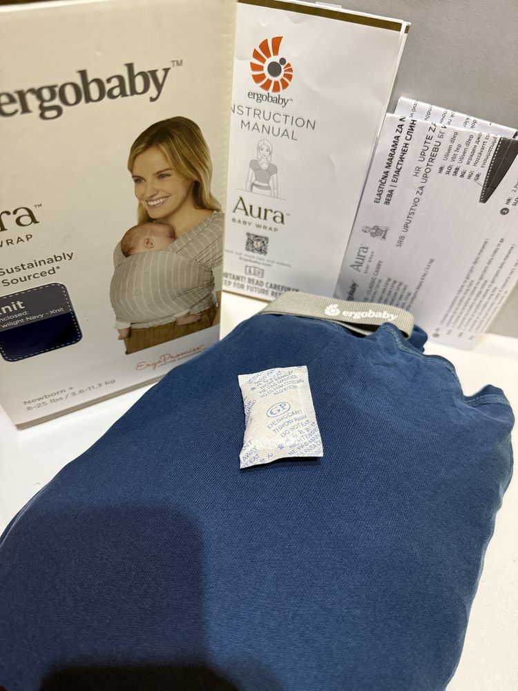 Слинг Ergobaby Aura - Knit - тъмно син