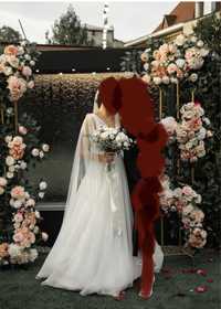 Брендовое Свадебное платье, воздушное