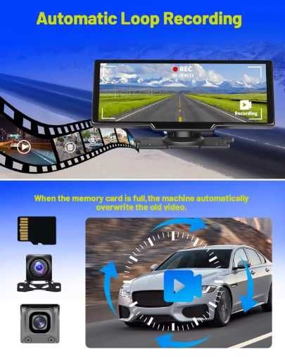 Ecran CarPlay portabil 3in1 9,3 Android  Radio camera fata spate bt