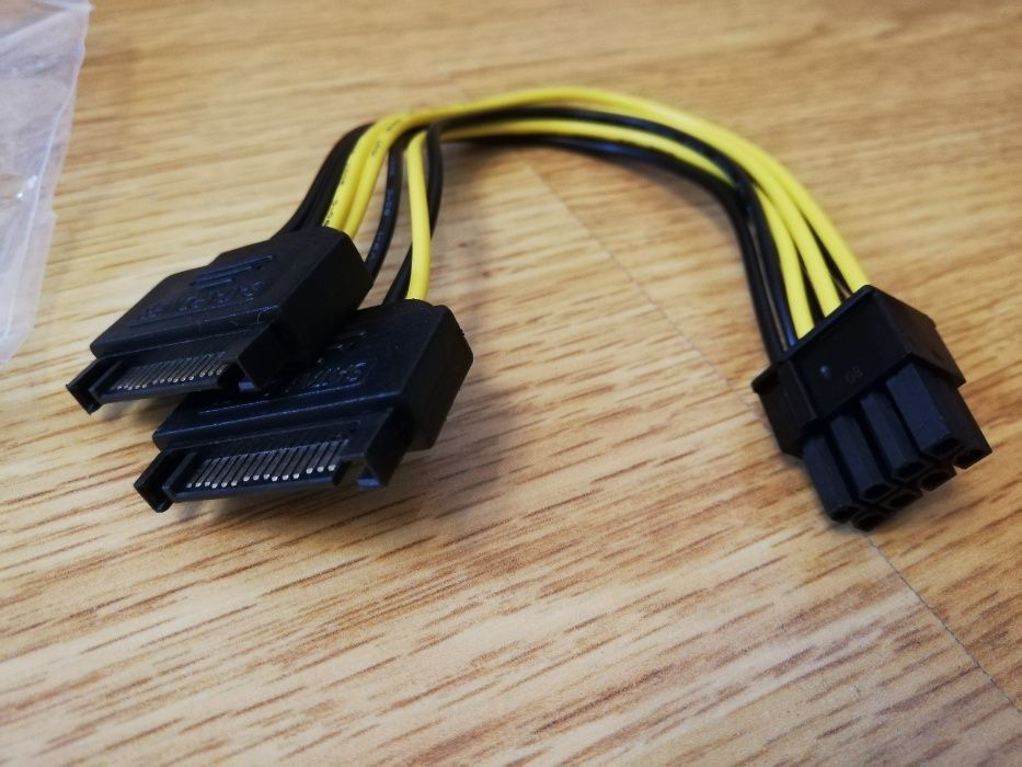 Adaptor alimentare placa video pci-e 8 ,6 pini x2 Sata,2x Molex