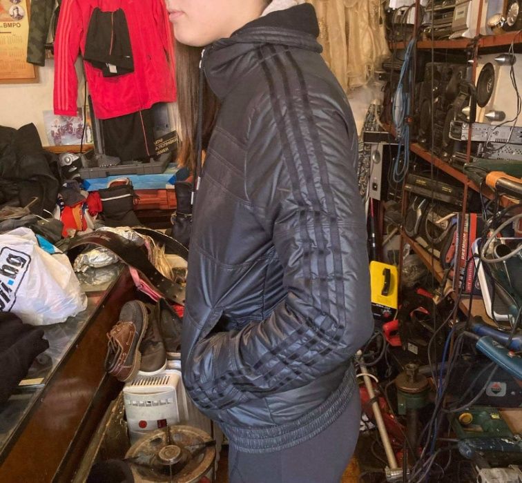 Яке Адидас Adidas - НОВО! черно,на половин цена! Камуфлаж