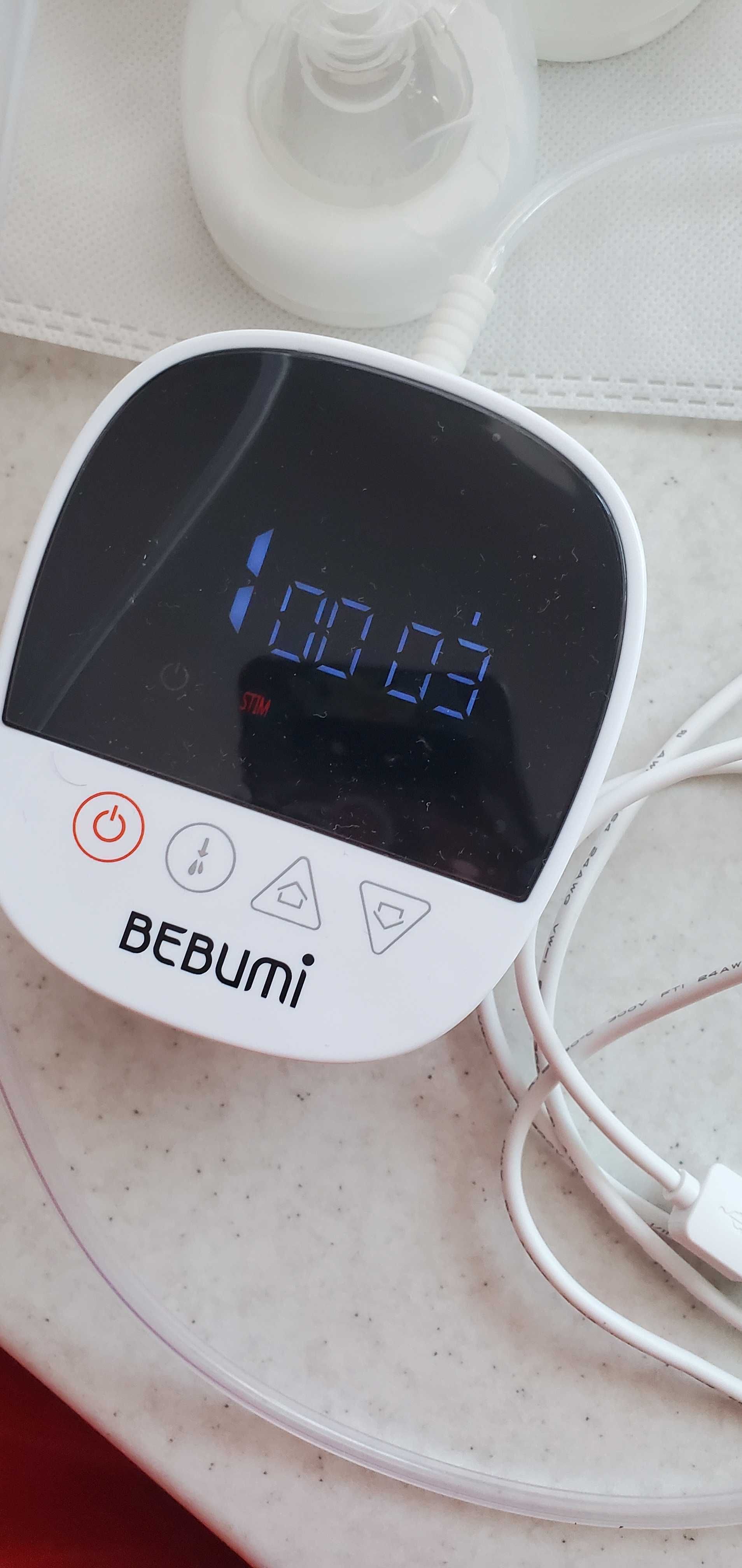 Pompă de sân electrică dublă -BEBUMI DELUXE + pungi de stocare lapte