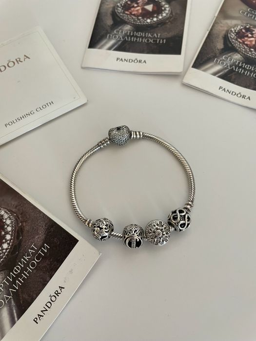 Pandora оригинал браслет и шармы S 925 серебро
