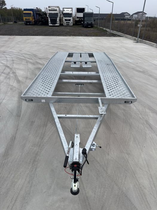Remorca 4,5 metri platforma auto,2700 kg,noua-fabricatie 2025. 0 km