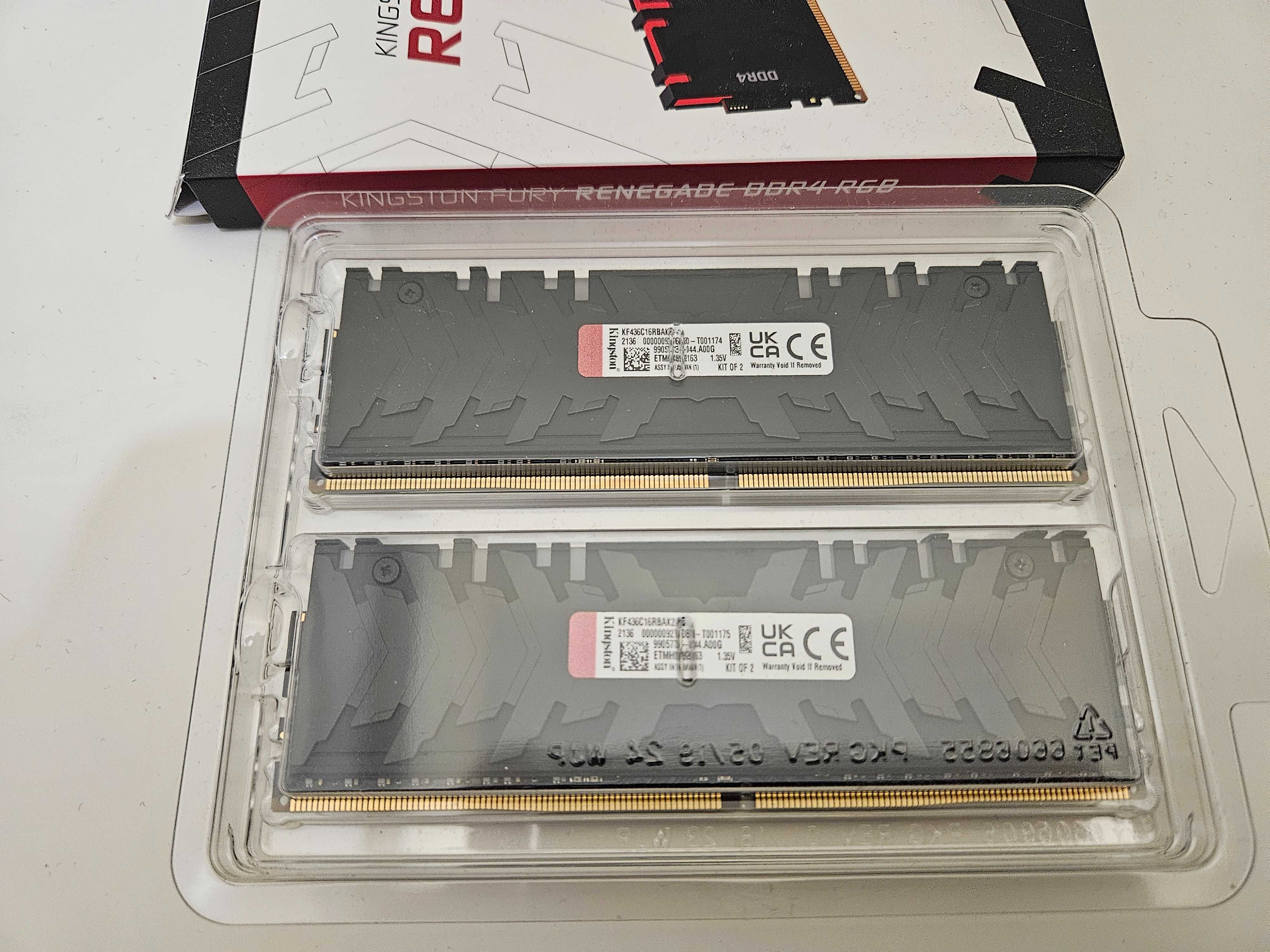 Памет 16GB (2x8GB) DDR4 3600MT/s, Kingston HyperX FURY Renegade