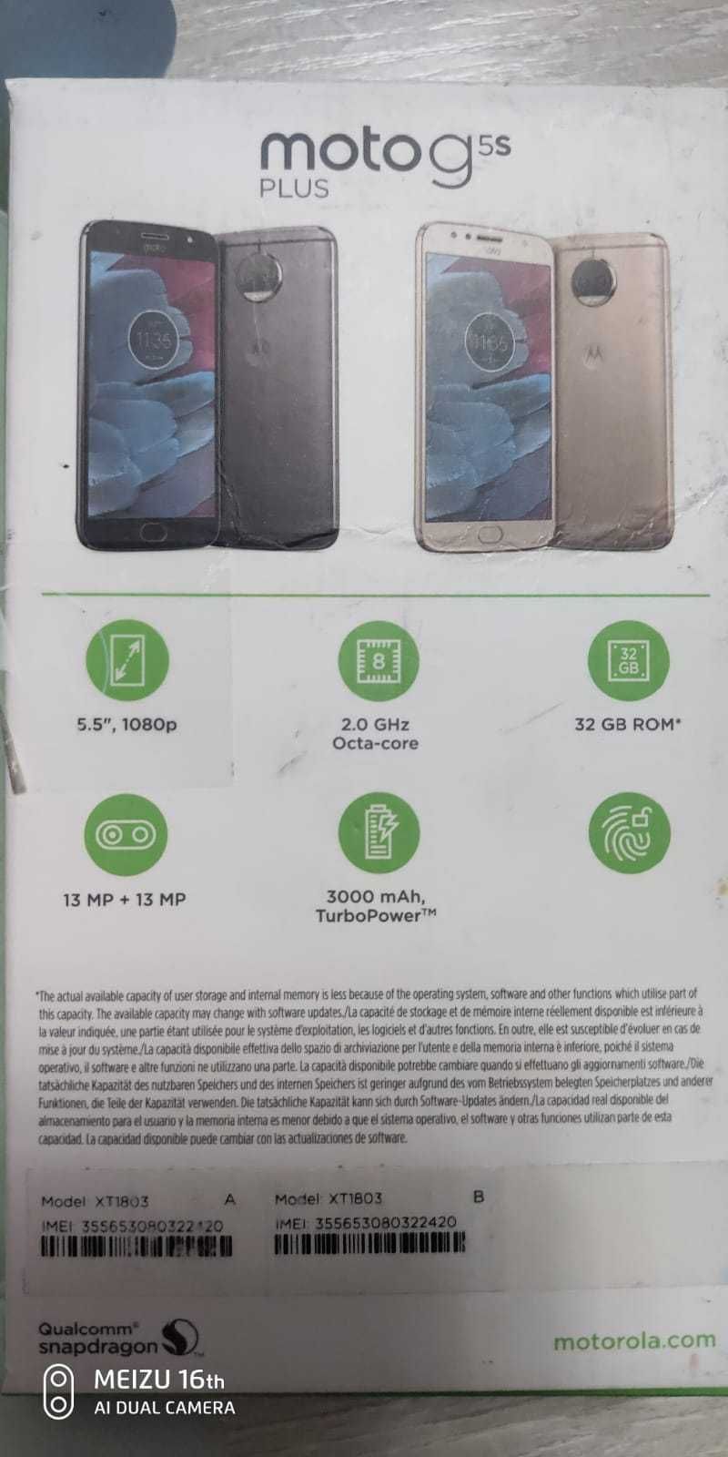 Продам смартфон Motorola Moto G5s Plus
