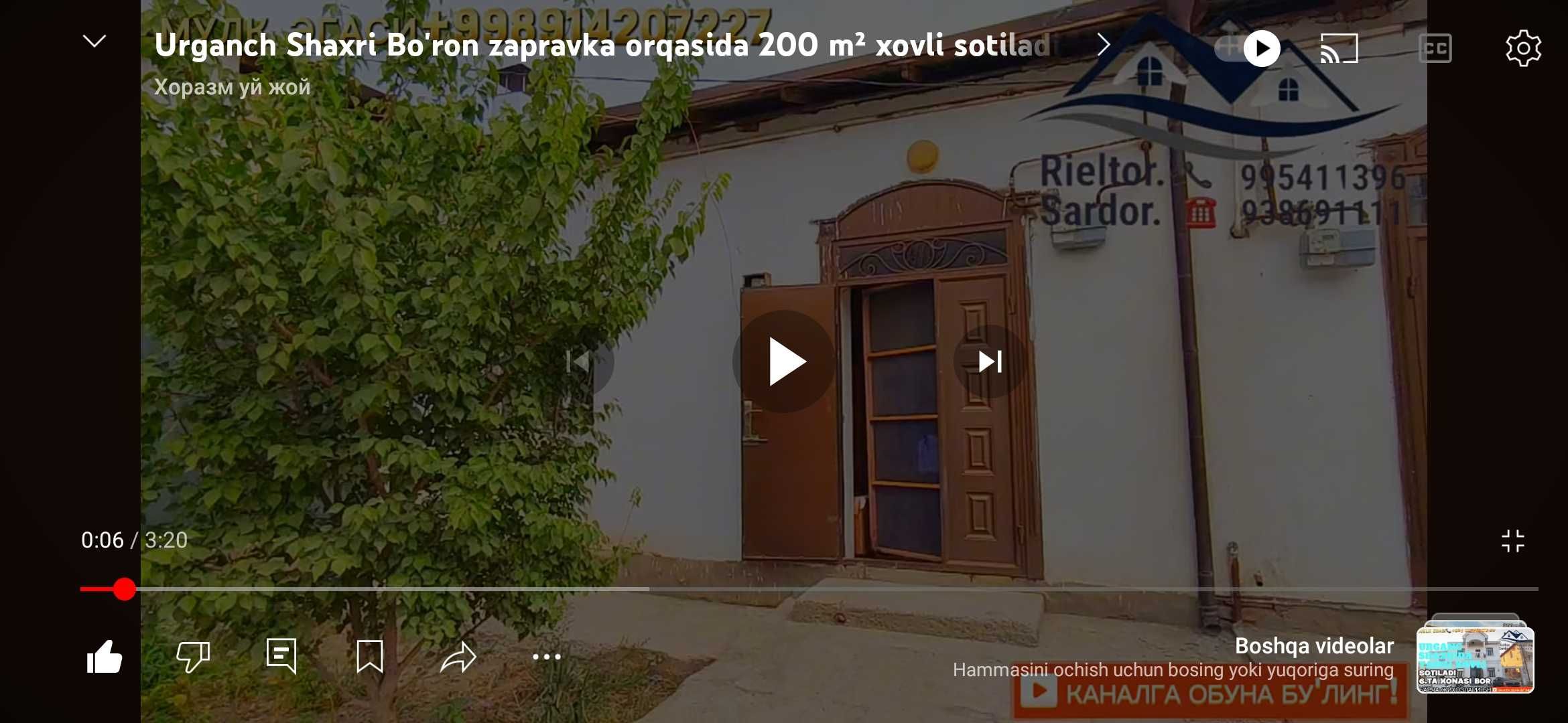 Hovli joy sotiladi