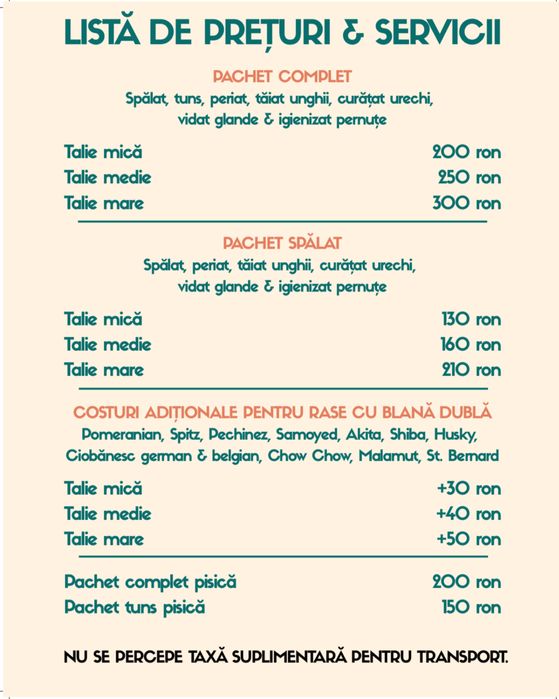 Frizerie canină si felină la domiciliu tau