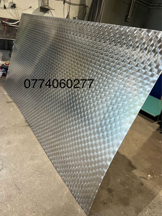 Tabla de inox finisaj rozetat