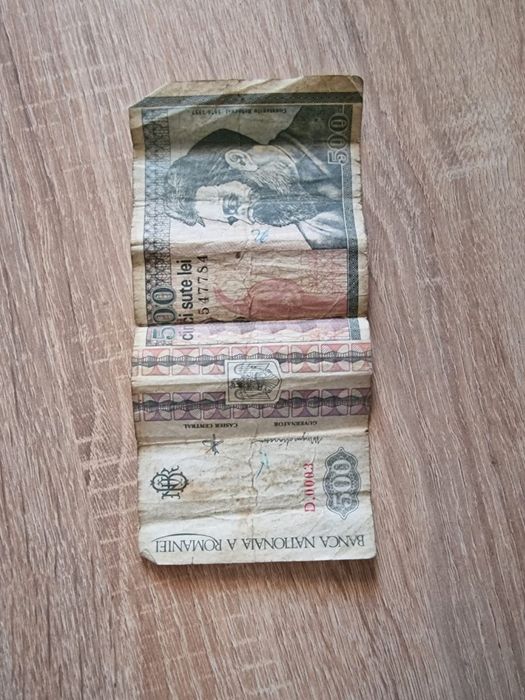 Bacnota de 500 de lei din anul 1992