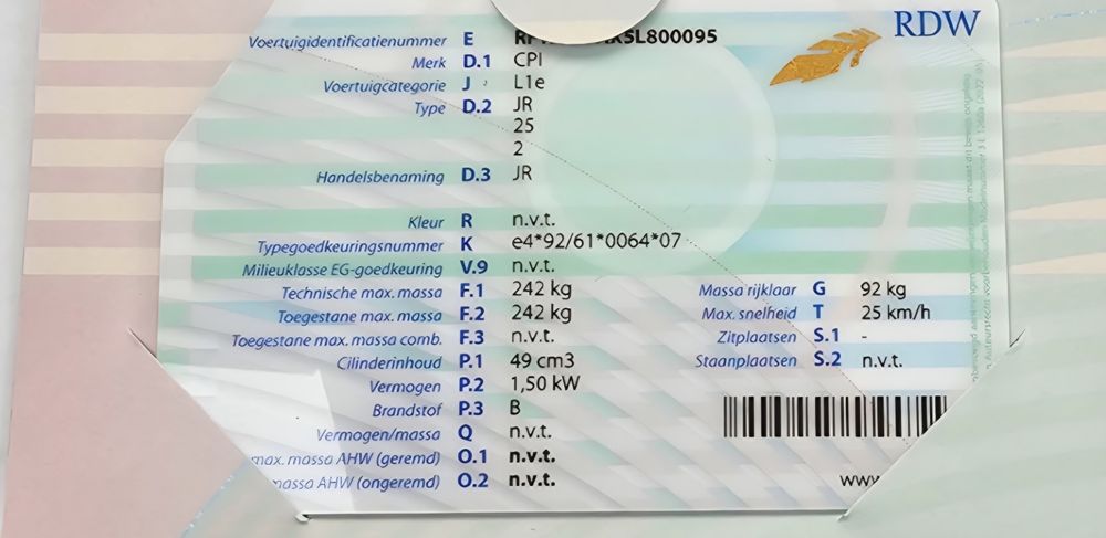 Scuter 49 CPI neinmatriculat