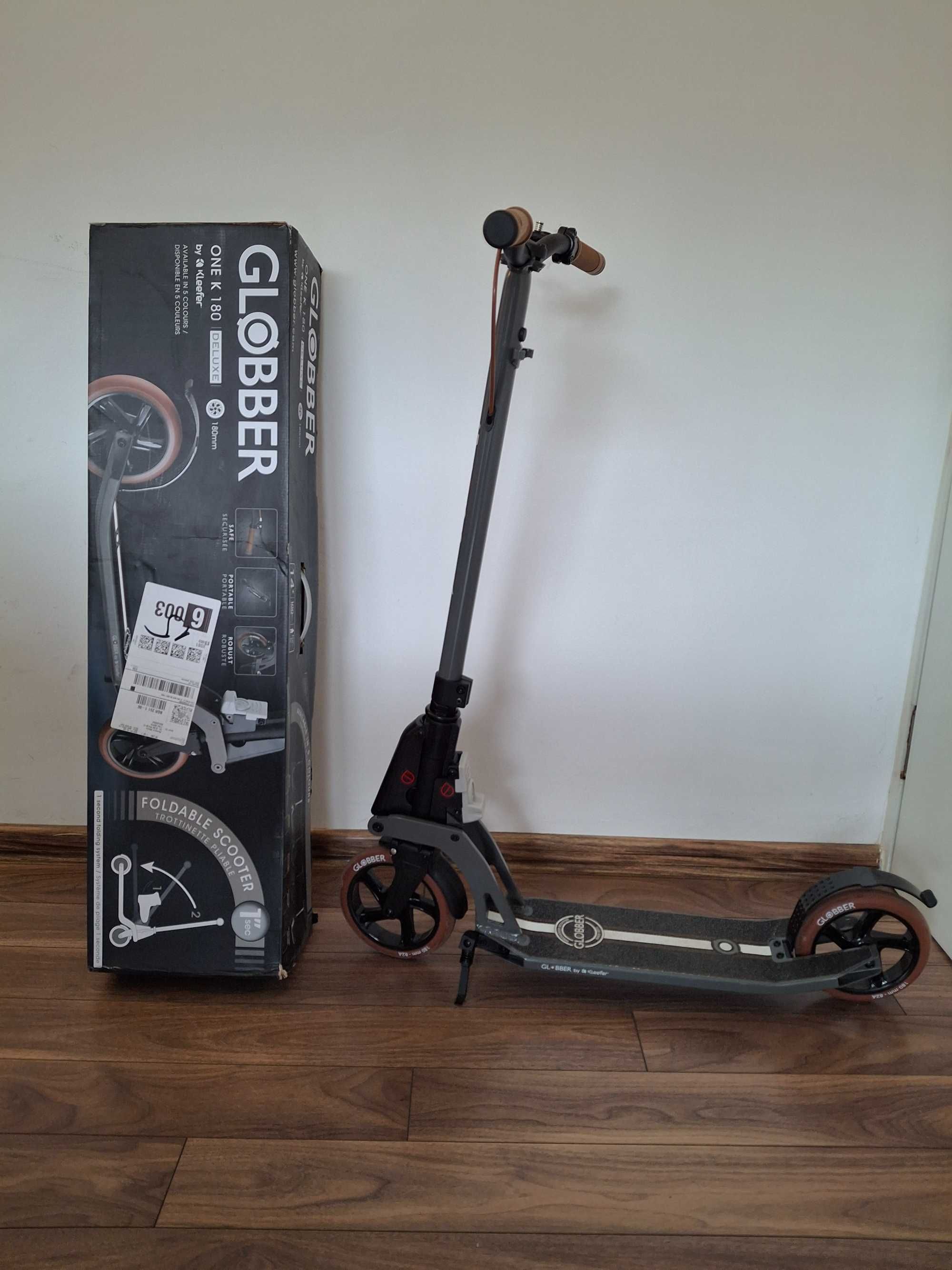 Тротинетка Globber ONE K 180 DELUXE,  спирачка сгъваема, за възрастни