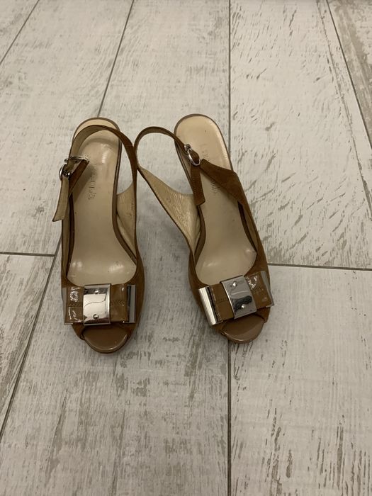 Sandale din piele naturala Otter, Musette, Only