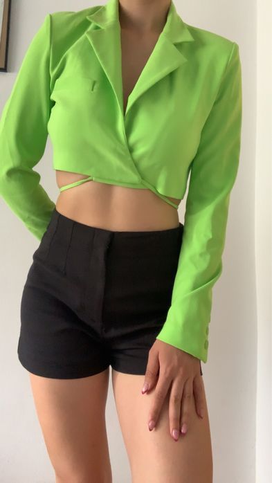 Sacou crop top zara