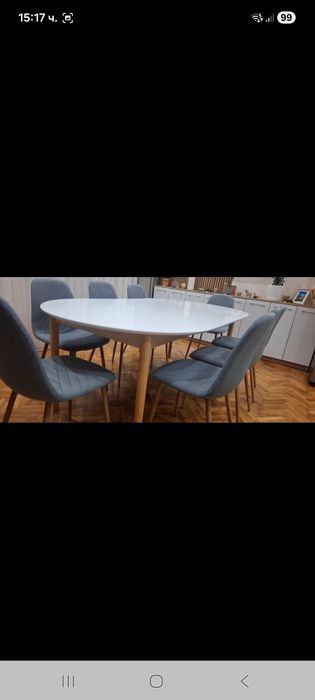 Комплект маса и 8 бр столове