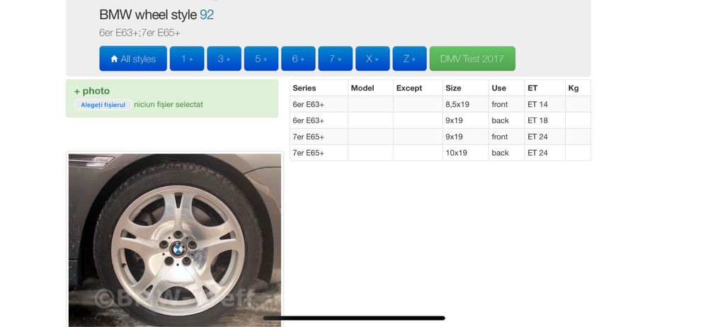 Vând jante BMW style 92, R19, 5x120, in 2 mărimi 9J-10J, ET24.