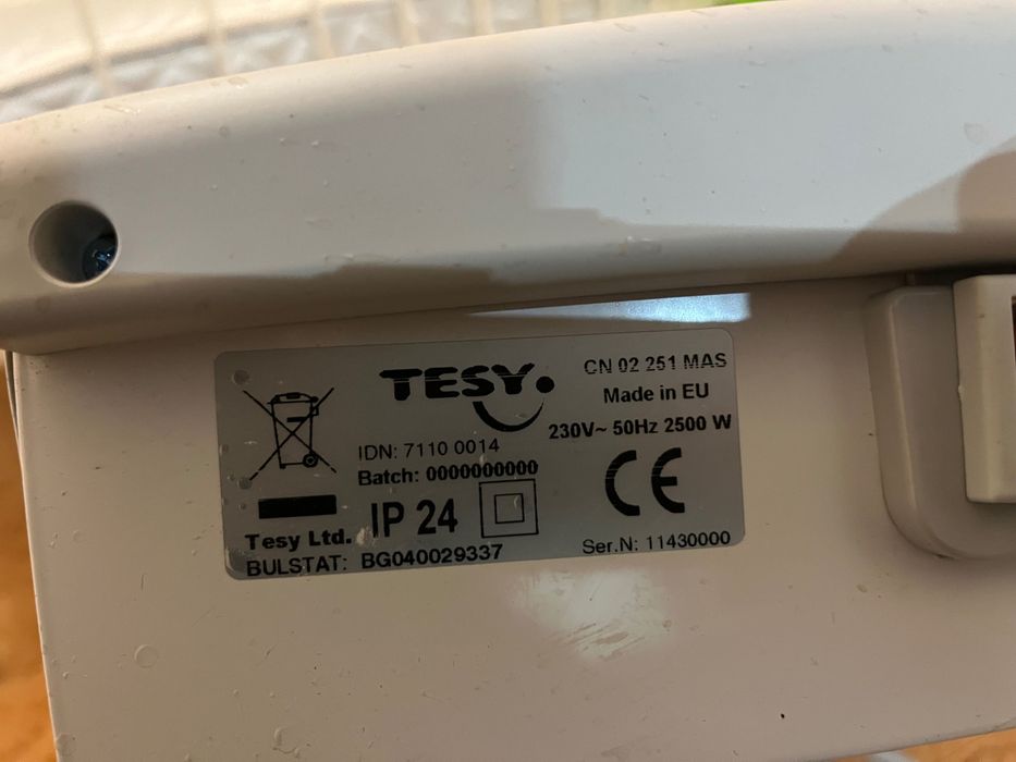 Конвектор Tesy 2500W 2 броя