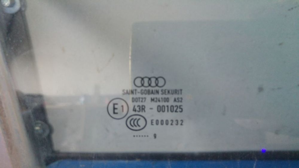 geam usa portiera dreapta fata audi a3 8p hatchback sportback facelift 2003-2012