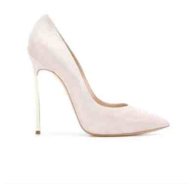 pantofi casadei nude alb bej