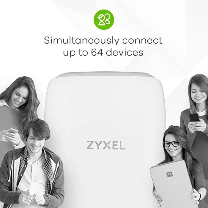 Router, ZyXel, 1200 Mbit, 1xLAN, 1xWAN/LAN, Dual band, 4G, Alb
