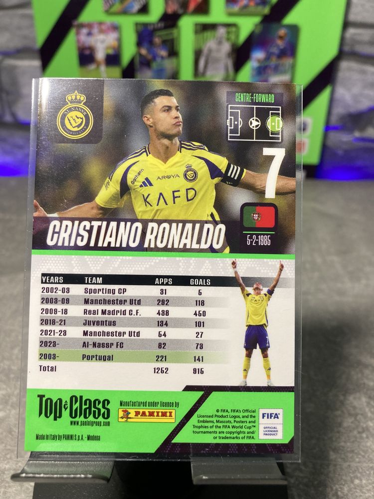 Cartonase Fotbalisti 2025 Panini si Topps Messi, Ronaldo, Kane, Mainoo