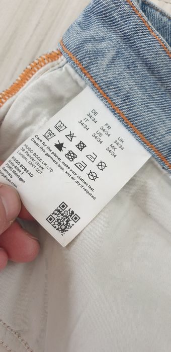 Hugo Boss Delaware Soft Touch  34/34 НОВО! ОРИГИНАЛ Мъжки Дънки!