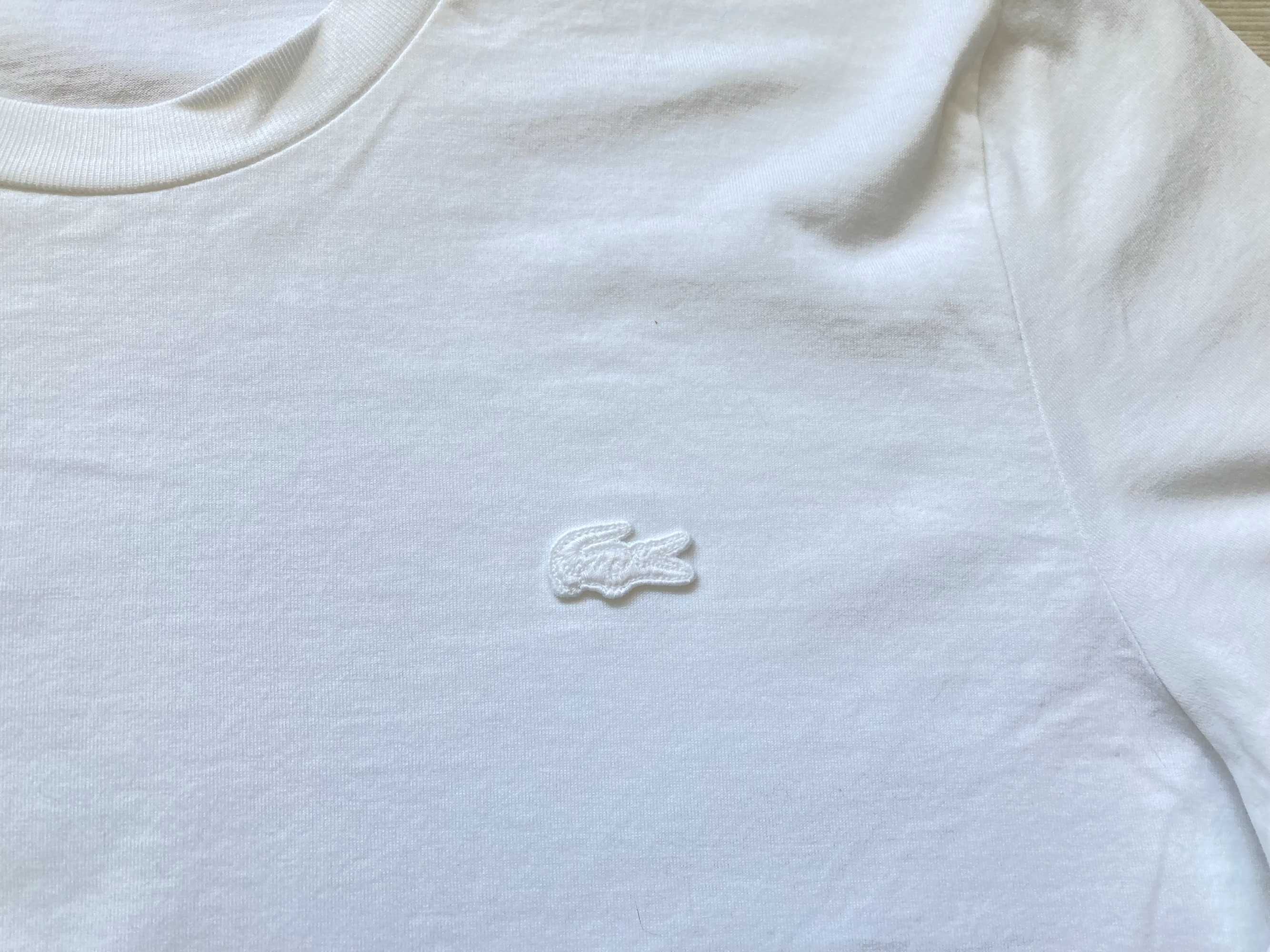 Lacoste женска бяла памучна тениска размер 48