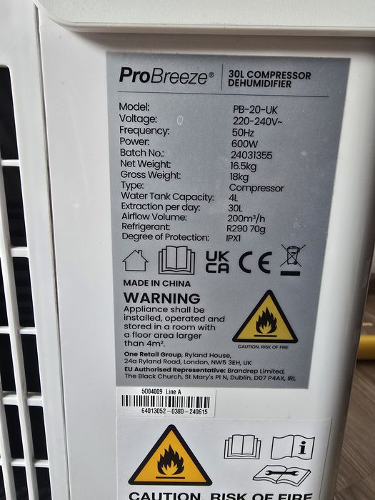 Dezumidificator ProBreeze