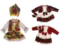 Costum traditional popular bebe fetite 0-12 luni