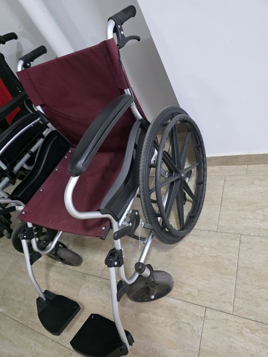 Cărucior pliabil scaun rotile, handicap