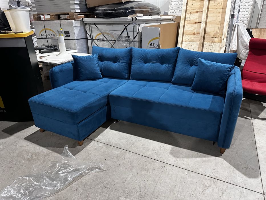 Ъглов диван с функция сън и ракла – наличен на склад – 590лв.