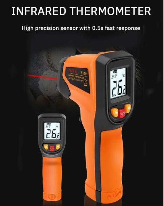 Термодетектор Пирометър Термограф Безконтактен Термометър Лазер Сензор