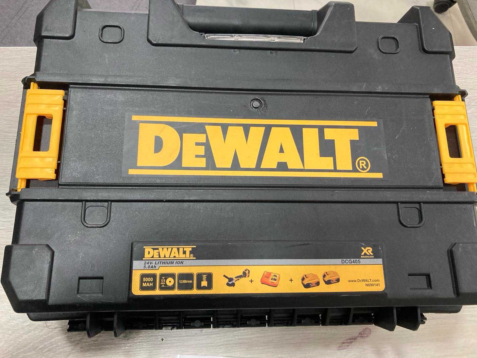 Ъглошлайф Dewalt DCG 405 2 бр. батерии