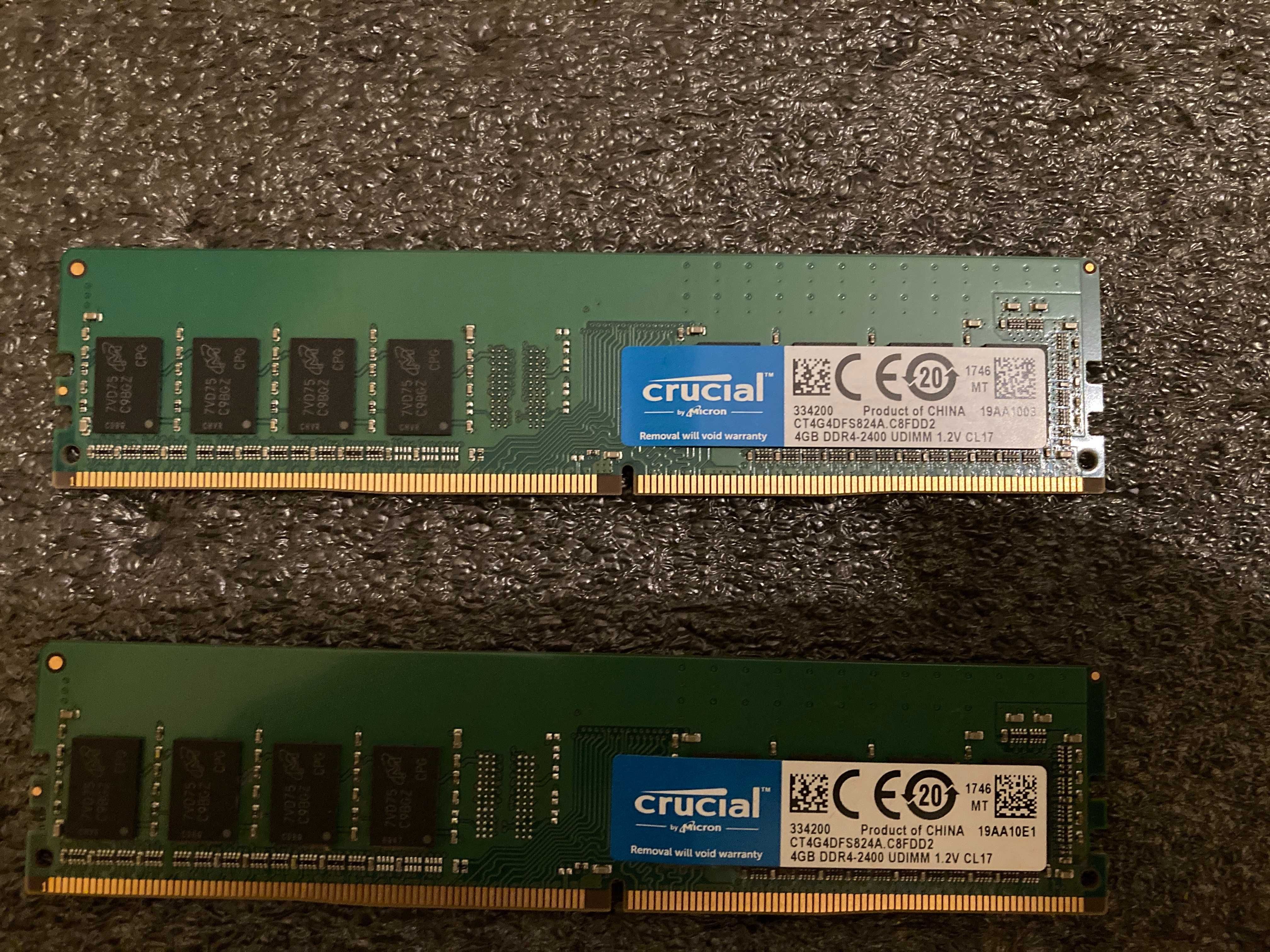 RAM Crucial 2x4GB - 2400 MHz