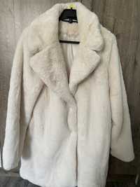 Пухено дамско палто