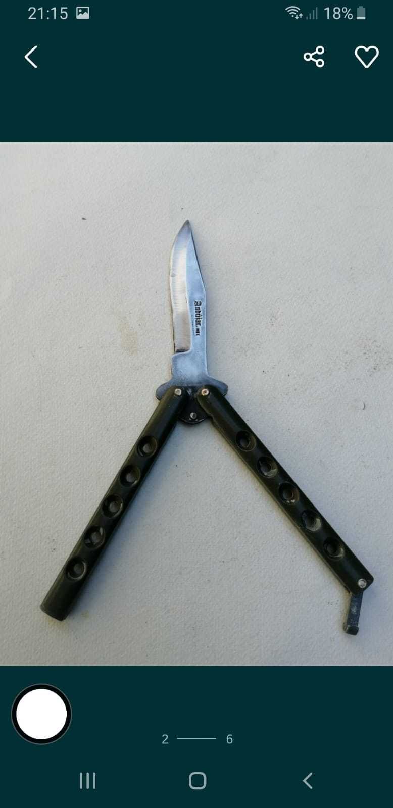 Briceag vintage militar model fluture