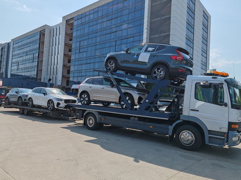 Transport autoturisme pe platforma