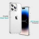 Прозрачен 360° Градуса Кейс за Apple iPhone 15 Pro | Pro Max | Plus