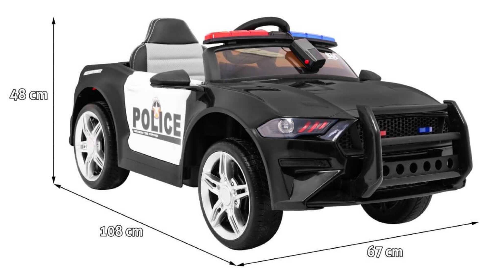 Masinuta electrica copii 1-5 ani de Politie GT SPORT 0007 R. Moi Negru