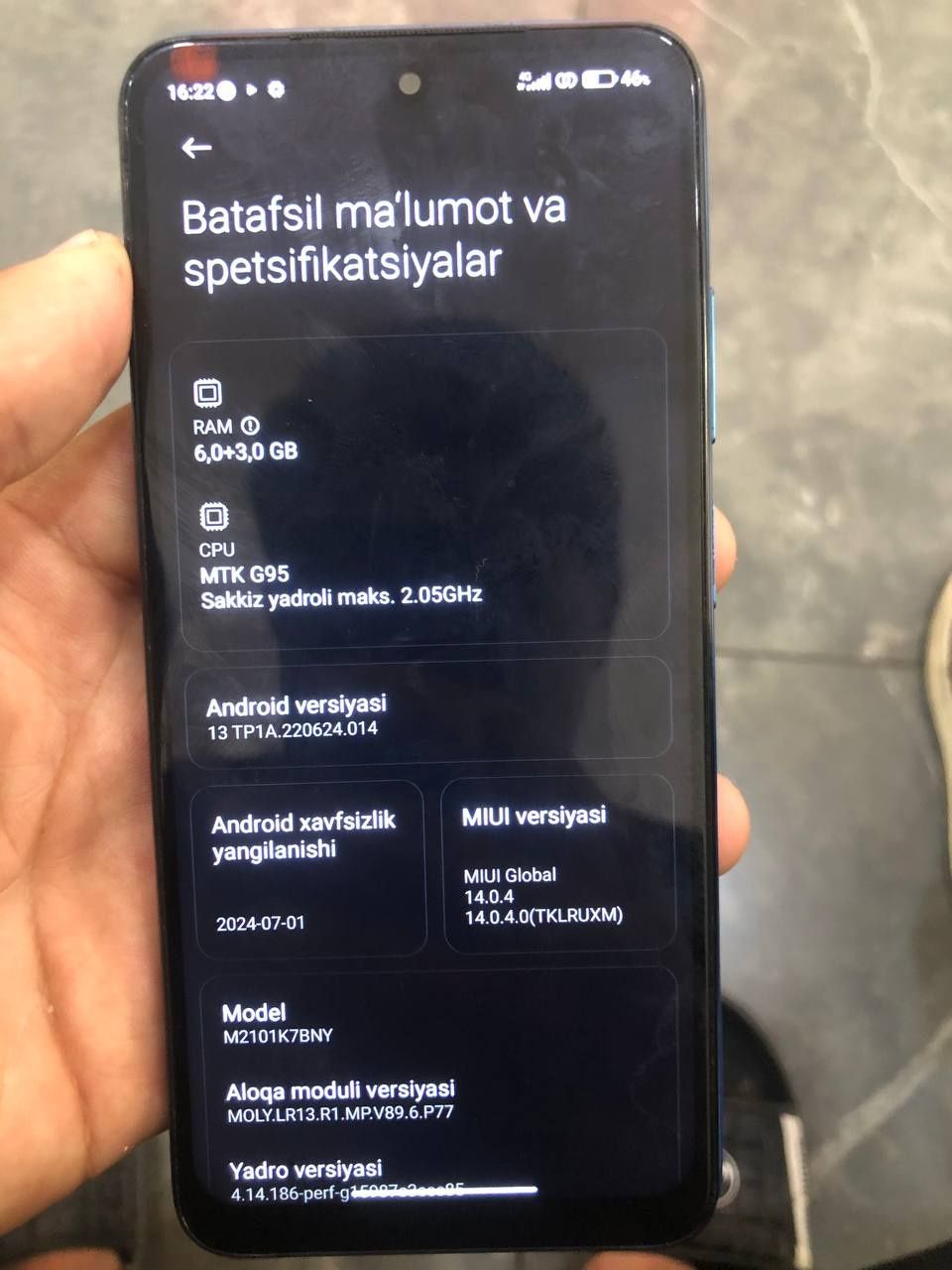 Redmi note 10c holati yaxshi